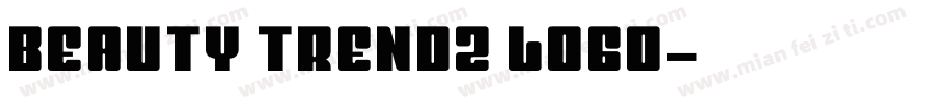 Beauty Trendz logo字体转换